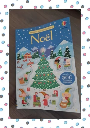 Cahier autocollant noël