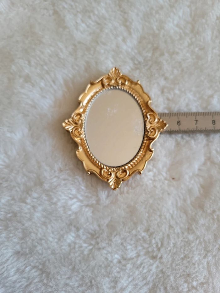 Broche miroir style baroque - photo numéro 4