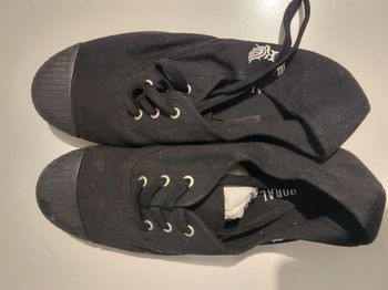 tennis kaporal noire à lacets 38