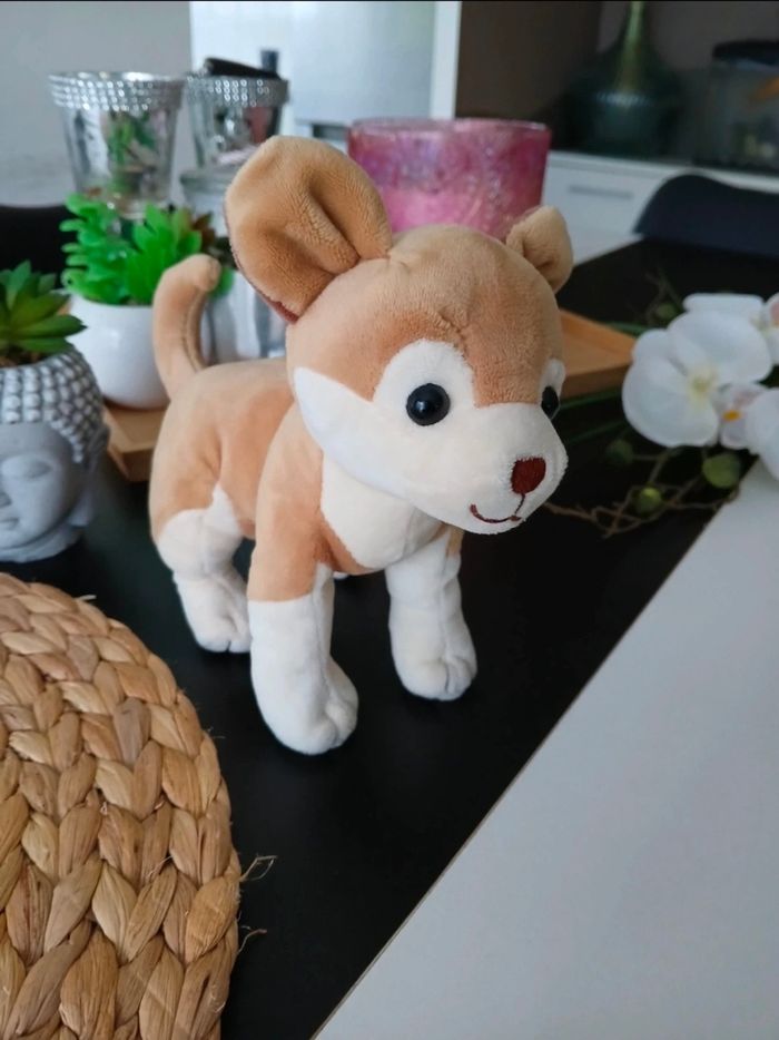 Peluche chien husky - photo numéro 4