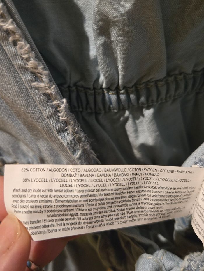 Gilet effet denim bleu clair à nœuds T.XL 42/44 Primark neuf - photo numéro 6