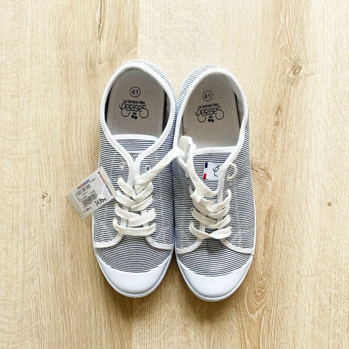 Le Temps des Cerises LTC Nesti Strip Shiny Sneakers Chaussures en toile Femme Exclusive (Taille 41) - photo numéro 2