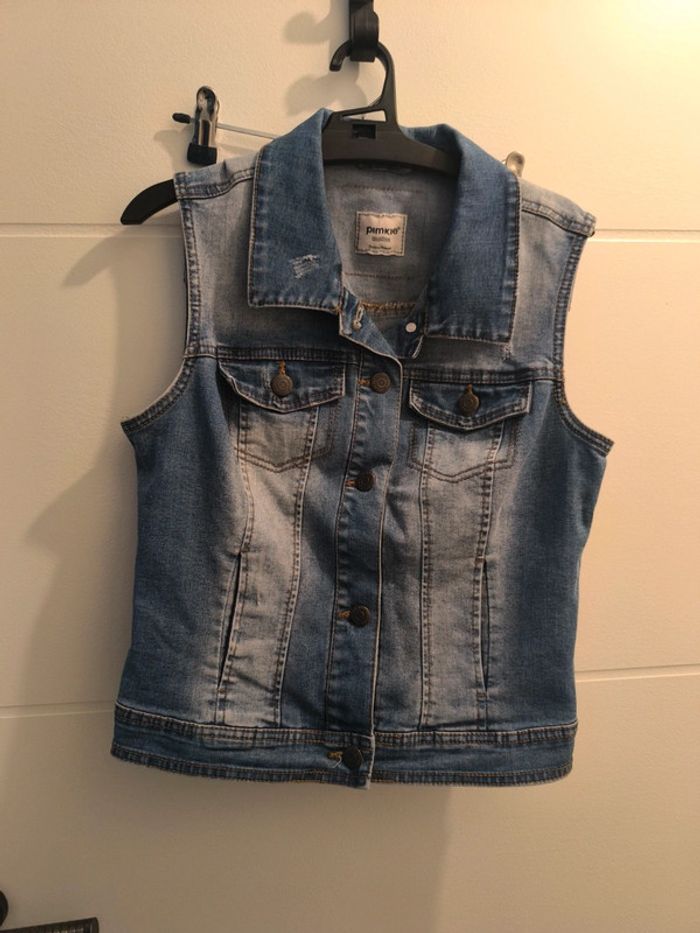 Veste en jean sans manches