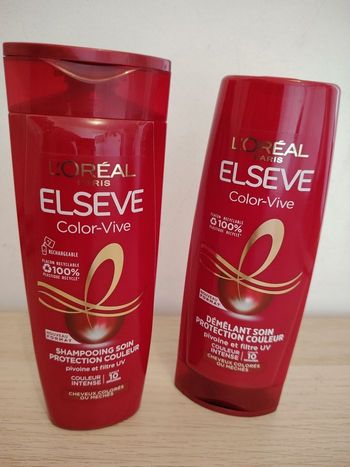 Shampoing et démêlant color vive