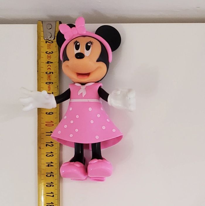Disney Mickey Grande Figurine de Minnie à Habiller officielle très Bon état 15cm env. - photo numéro 7