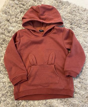Sweat rouge motif lapin - Kiabi - Taille 4 ans