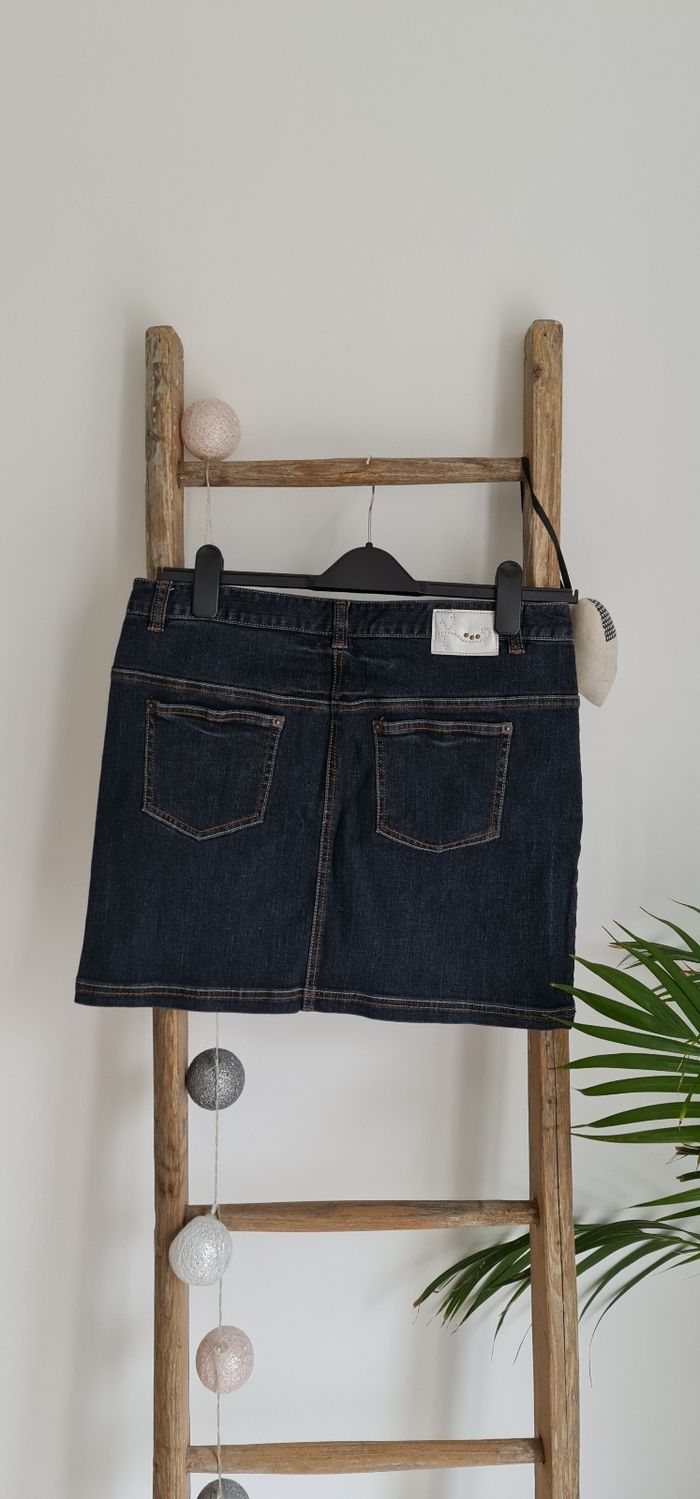 Jupe en jeans bleu taille 42 XL - photo numéro 2