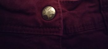 Jeans slim bordeaux "Kids by Gémo" 66% coton en très bon état