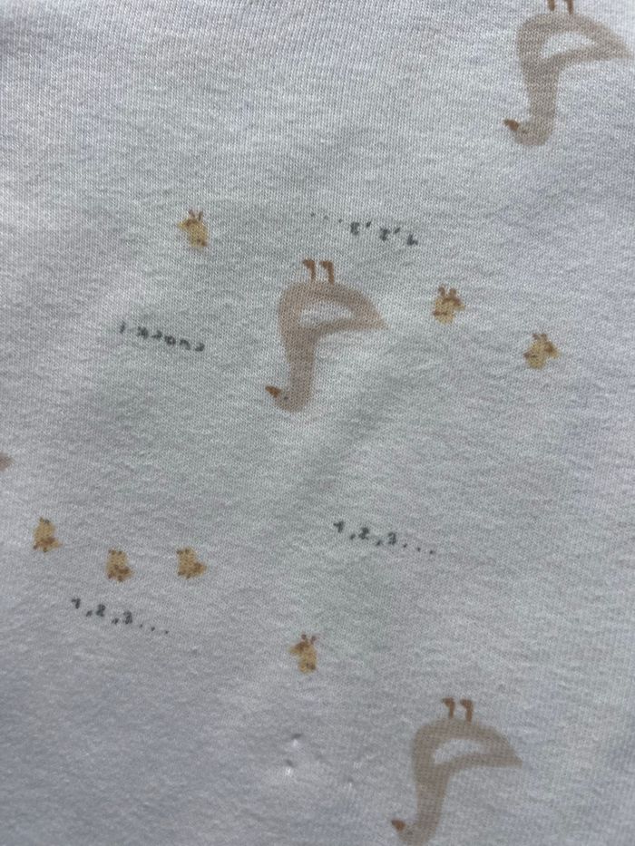 Lot de 3 bodies blancs motifs oies taille 18 mois Tex - photo numéro 6