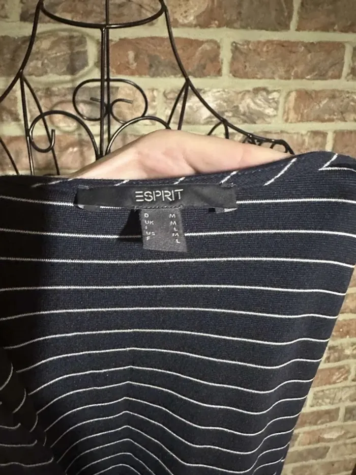 Robe longue Esprit bleu et blanche lignée Taille F : L - photo numéro 20