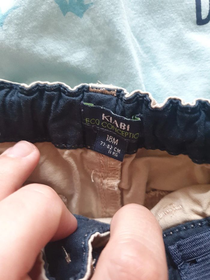 Lot 2 t shirts + 2 shorts 18 mois - photo numéro 2