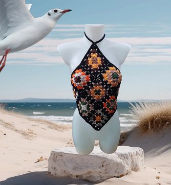 Top foulard bustier dos nu tu