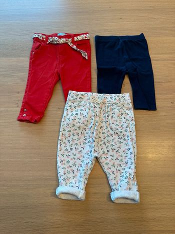 Lot leggings fille 6 mois