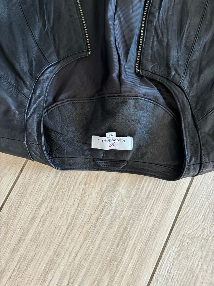 Veste en cuir véritable Jacqueline riu - photo numéro 3