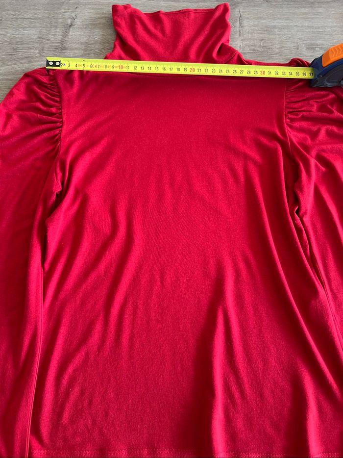 Pul  manches longues et col roulé rouge - photo numéro 8