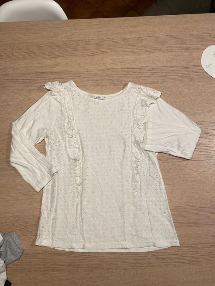 T shirt manches 3/4 Gémo taille M