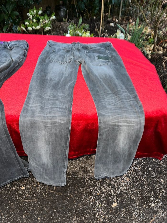 Lot de 4 jeans noir T 40 avec élasthanne - photo numéro 10