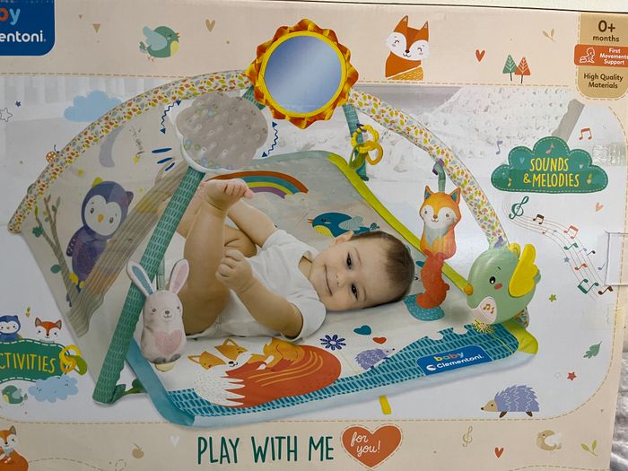 Tapis Musical d'éveil pour bébé avec Peluches Clementoni - Tapis Toi et Moi, 0 Mois et Plus, Neuf da - photo numéro 4