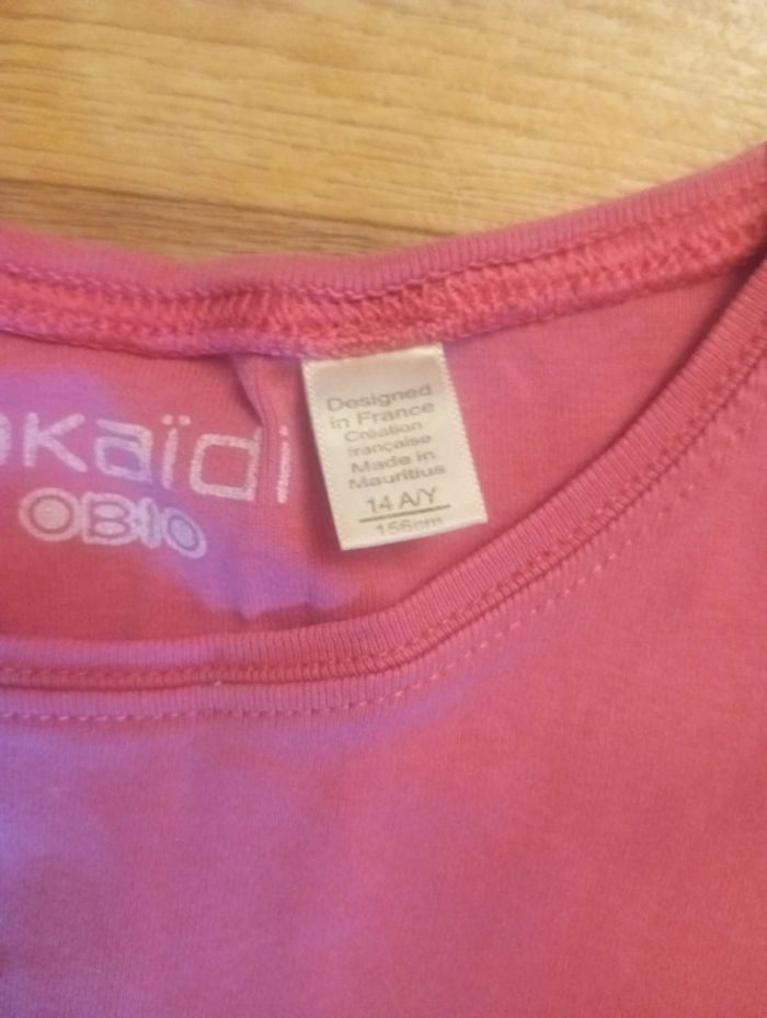 T-shirt rose fille Okaïdi 14 ans - photo numéro 3