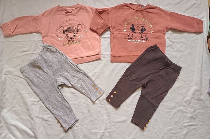 Lot de 2 ensembles Disney taille 18 mois