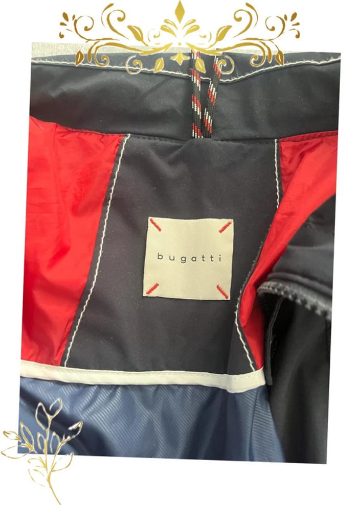 Veste Bleu Marine Bugatti - Sans Capuche, Fermeture Éclair + Bouton Pression 🧥 - photo numéro 4