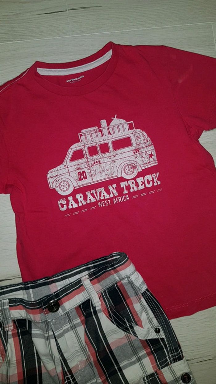 Lot de 3 articles garçon été 6ans ikks vert baudet - photo numéro 4