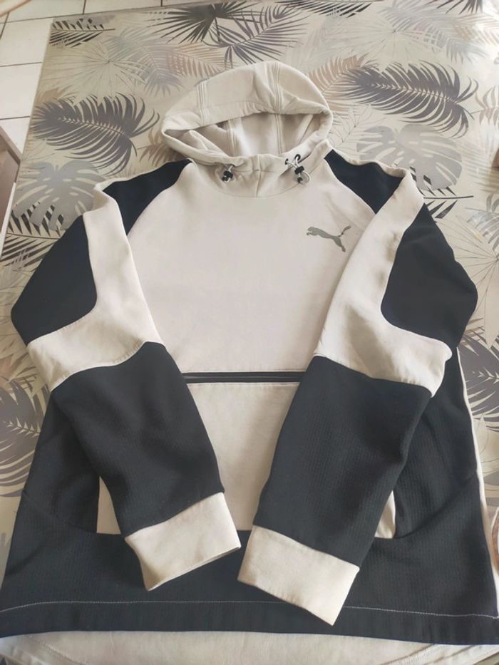 Pull a capuche blanc garçon T 14/16 ans ou S Puma - photo numéro 12