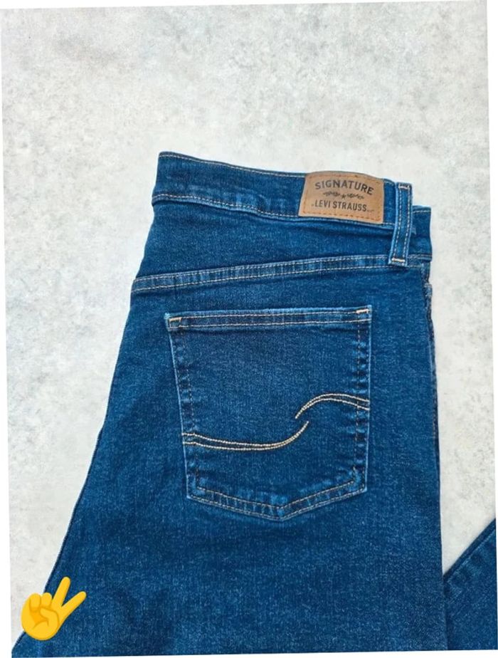 Jeans Levi's signature W32|FR42 coupe droite bleu marine Femme-Women pan341 - photo numéro 2