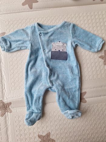 Pyjama épais velours Obaïbi taille 50cm