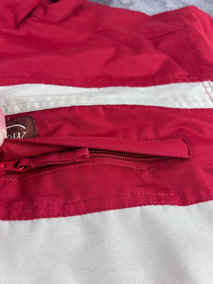 Manteau Ski Snowboard Oxbow Rouge et Écru – Taille M - photo numéro 19