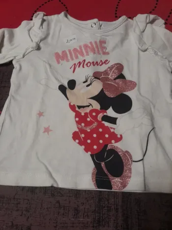 T-shirt manche longue disney minnie mouse