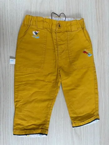 Pantalon jaune Sergent Major taille 9 mois