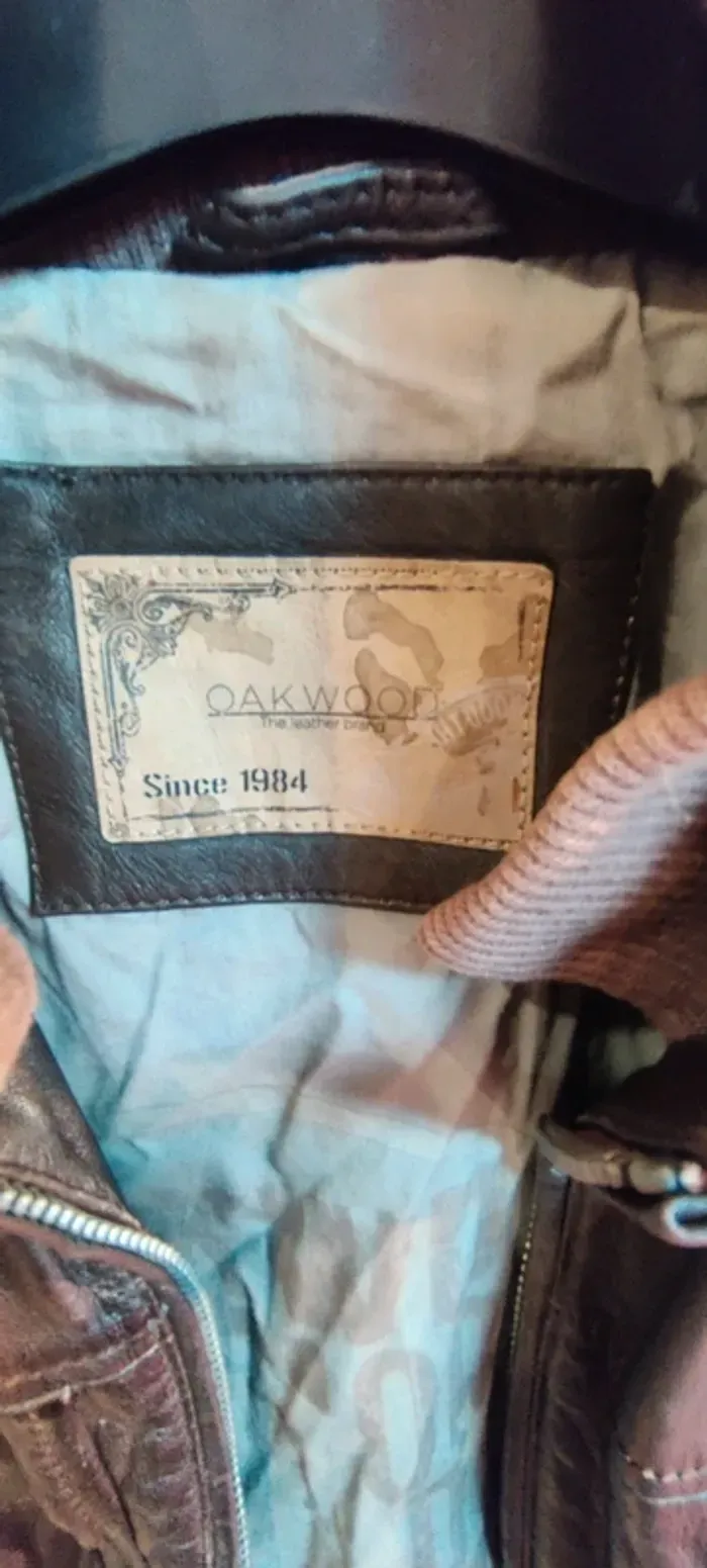 Veste en cuir de mouton OakWood - photo numéro 3