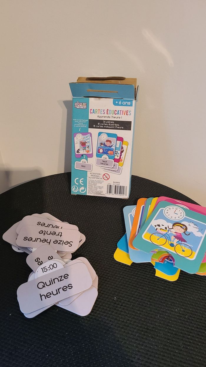 Jeu De Cartes Educatives "j'apprends L'heure" - photo numéro 2