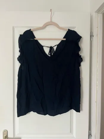 Blouse manche courte bleu marine