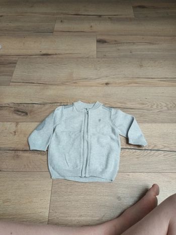 Gilet zippé 6 mois obaibi