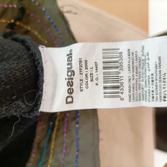 Jupe Desigual noire brodée - Taille L - Style bohème chic A597 - photo numéro 9