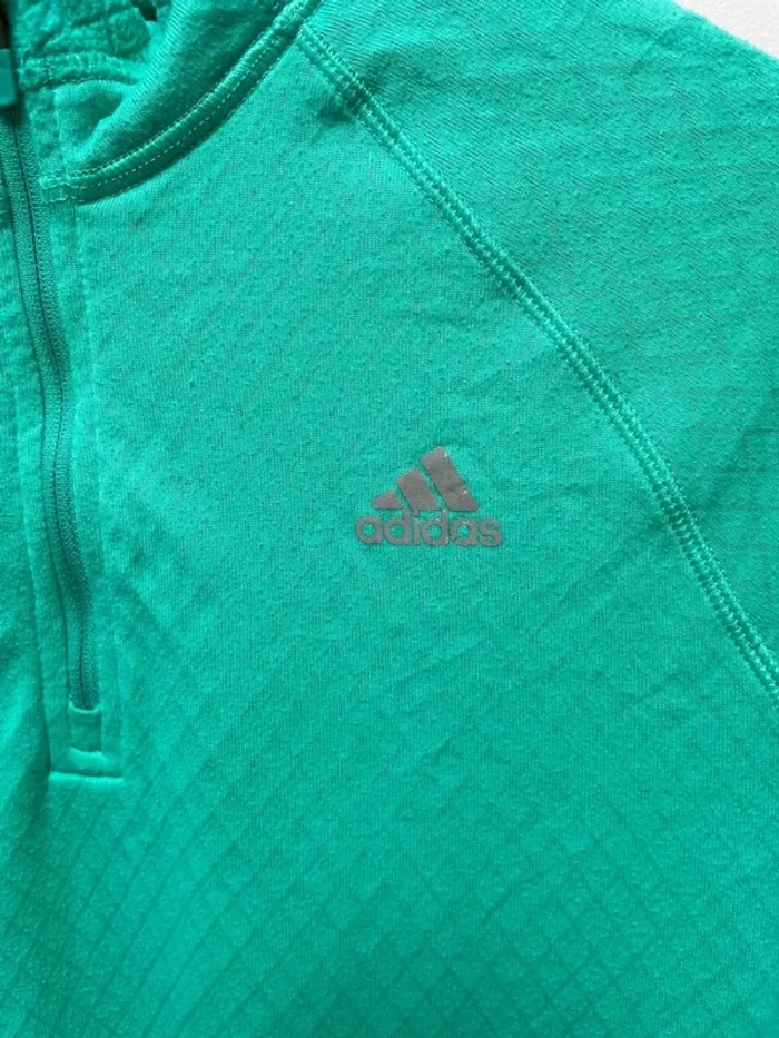 Haut de running à demi-zip Adidas réfléchissant - photo numéro 2