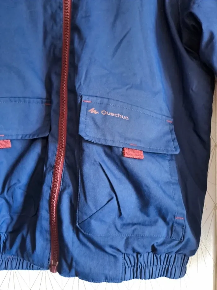 Coupe vent réversible quechua 8-10 ans tbe sauf bords craquelés ne se voient pas du tout prix mini - photo numéro 6