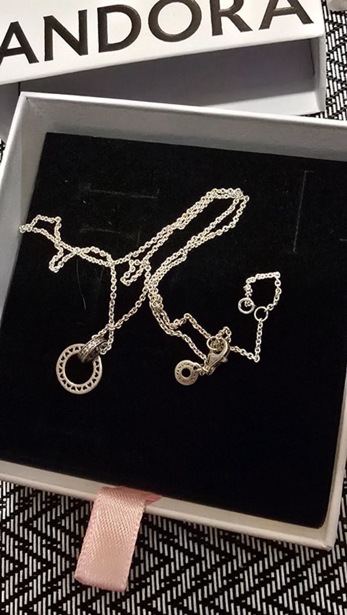Collier pandora cercle brillant - photo numéro 2