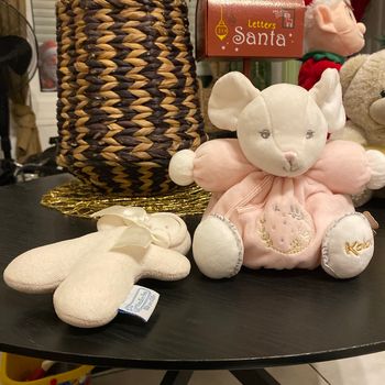 Lot ourson kaloo et poupée tissu moulin Roty