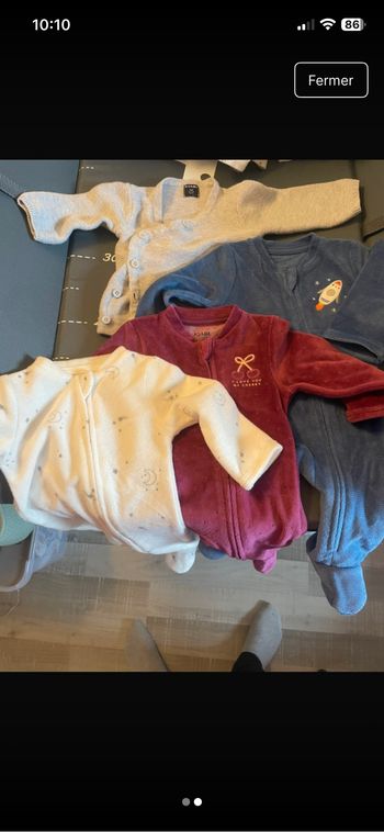 Lot vêtements 1 mois