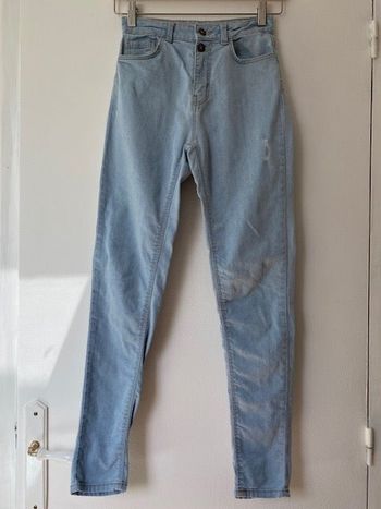 Jean slim effet usé