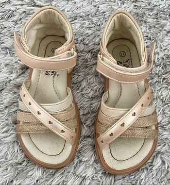 Sandales rose à scratch – Mini Girls