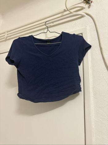 Crop top bleu marine