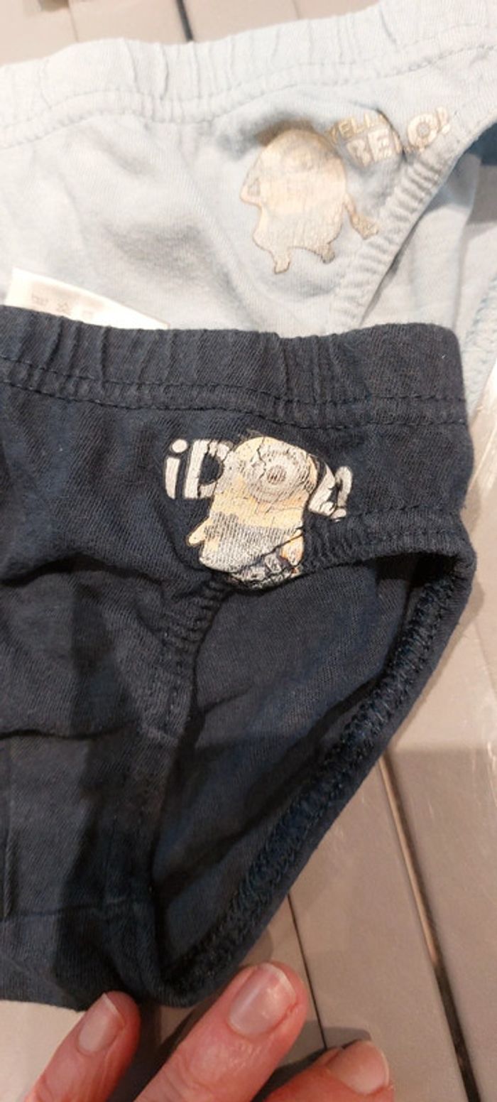 Lot de 3 slips minions 2 3 ans - photo numéro 4