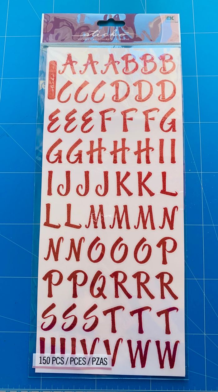 Lot 3 blisters autocollants alphabets Sticko - photo numéro 9