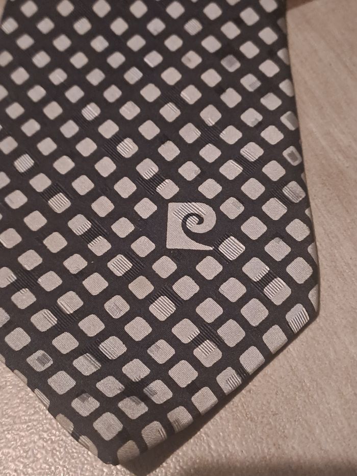 Cravate Noir Blanc Pierre Cardin - photo numéro 5