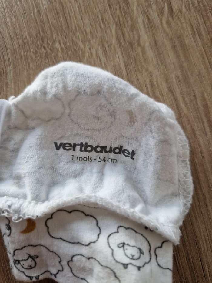 Moufles de Naissance / Mitaines Bébé Verbaudet - Taille 1 Mois - photo numéro 3