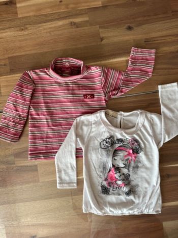 Lot de 2 Hauts Manches Longues 12 Mois